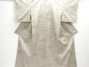 未使用品　家屋風景模様織り出し西陣お召着物